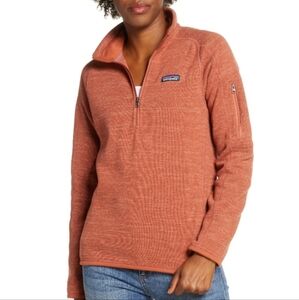 Patagonia Better Sweater 1/4 Zip Performance Jacket in Century Pink, XS